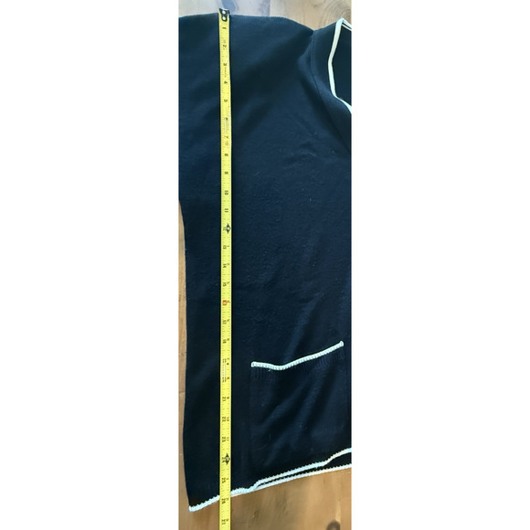 Vintage Bay Point Threads Womens Cardigan Sweater Size L Crest Academia USA Prep - Picture 11 of 11